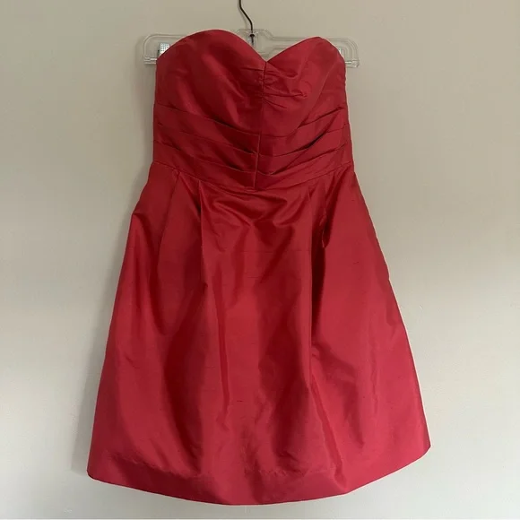 dark pink prom dress Cowl Neck Hot Pink Satin Prom Dress Spaghetti Straps A-Line Formal Dre   MyGirlProm.com